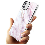 White, Pink & Purple Onyx Marble Texture Slim TPU Phone Case for iPhone 11