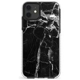 Black Onyx Marble Texture Slim TPU Phone Case for iPhone 11