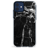 Black Onyx Marble Texture Slim TPU Phone Case for iPhone 11