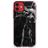 Black Onyx Marble Texture Slim TPU Phone Case for iPhone 11