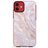 Soft Pink & Yellow Onyx Marble Texture Slim TPU Phone Case for iPhone 11