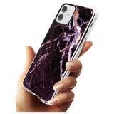 Black, Purple & Yellow shattered Marble Impact Phone Case for iPhone 11