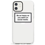 Happy on Social Media iPhone Case  Impact Case Phone Case - Case Warehouse