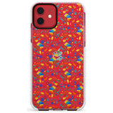 Floral Rabbit Pattern in Rainbow Slim TPU Phone Case for iPhone 11