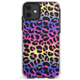 Rainbow Gradient Leopard Print Slim TPU Phone Case for iPhone 11