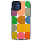 Abstract Retro Shapes: Rainbow Mix Slim TPU Phone Case for iPhone 11