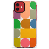 Abstract Retro Shapes: Rainbow Mix Slim TPU Phone Case for iPhone 11