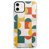 Abstract Retro Shapes: Muted Colour Mix Slim TPU Phone Case for iPhone 11