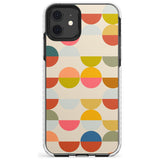 Abstract Retro Shapes: Colourful Circles Slim TPU Phone Case for iPhone 11