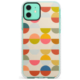 Abstract Retro Shapes: Colourful Circles Slim TPU Phone Case for iPhone 11