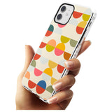 Abstract Retro Shapes: Colourful Circles Slim TPU Phone Case for iPhone 11