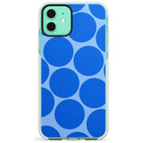 Abstract Retro Shapes: Blue Dots Slim TPU Phone Case for iPhone 11