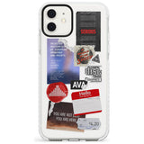 Red & Black Sticker Mix Slim TPU Phone Case for iPhone 11