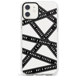 Caution Tape (Clear) Not a Morning Person Impact Phone Case for iPhone 11