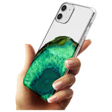 Emerald Green Gemstone Crystal Clear Design Slim TPU Phone Case for iPhone 11