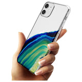 Green & Blue Gemstone Crystal Slim TPU Phone Case for iPhone 11