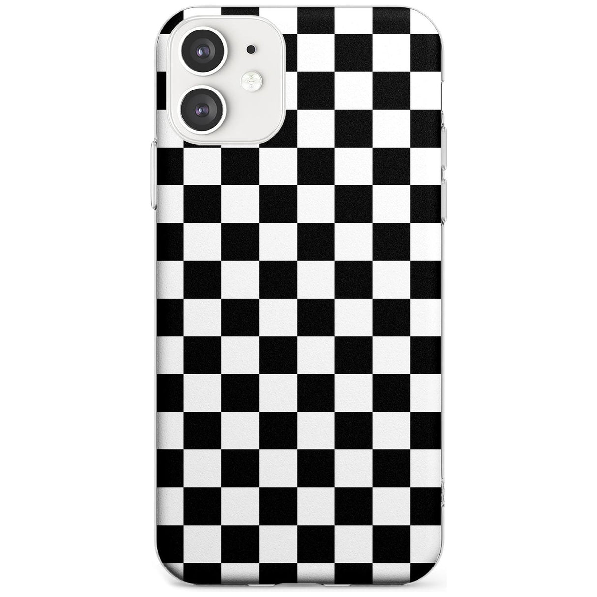 Black Checkered iPhone Case  Slim Case Phone Case - Case Warehouse