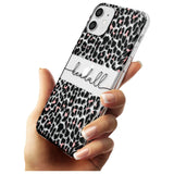 Custom Pink & Cursive Leopard Spots iPhone Case   Custom Phone Case - Case Warehouse