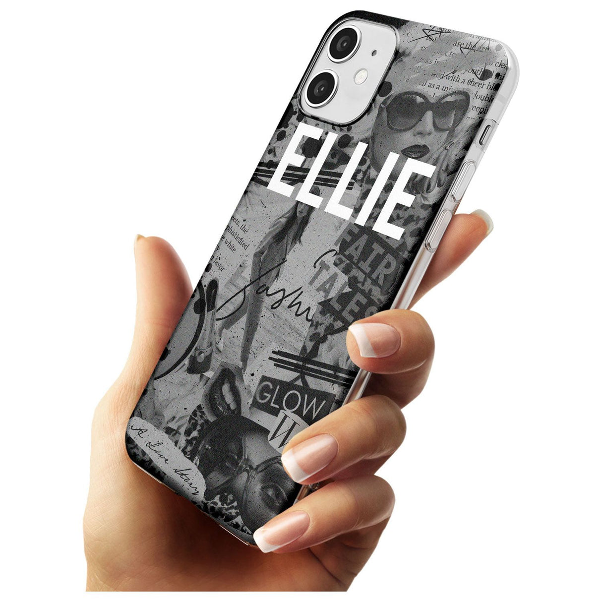 Grey Scale Fashion Collage iPhone Case   Custom Phone Case - Case Warehouse