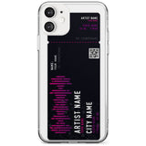 Personalised Concert Ticket Slim TPU Phone Case for iPhone 11