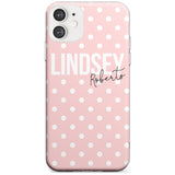 Custom Pink Polka iPhone Case  Slim Case Custom Phone Case - Case Warehouse