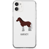 Personalised Brown Horse Slim TPU Phone Case for iPhone 11