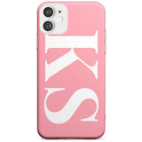 White & Pink Personalised Letters iPhone Case  Slim Case Custom Phone Case - Case Warehouse