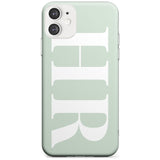 White & Seafoam Green Personalised iPhone Case  Slim Case Custom Phone Case - Case Warehouse