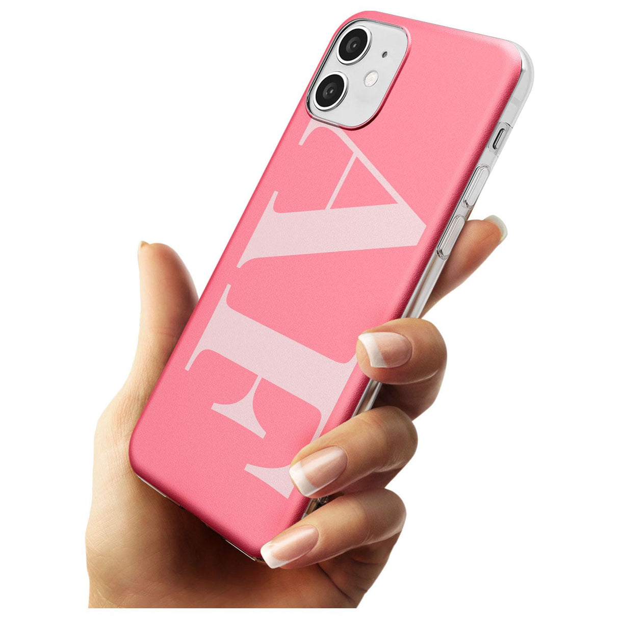 Light & Dark Pink Personalised iPhone Case   Custom Phone Case - Case Warehouse