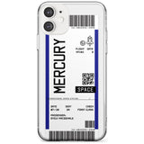 Mercury Custom Space Travel Ticket iPhone Case  Slim Case Custom Phone Case - Case Warehouse