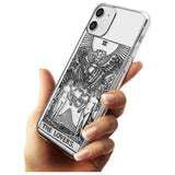 The Lovers Tarot Card - Transparent Black Impact Phone Case for iPhone 11