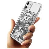 The Sun Tarot Card - Transparent Black Impact Phone Case for iPhone 11