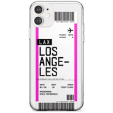 Los Angeles Boarding Pass iPhone Case  Slim Case Custom Phone Case - Case Warehouse