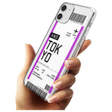 Tokyo Boarding Pass iPhone Case   Custom Phone Case - Case Warehouse