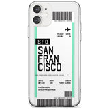 San Francisco Boarding Pass iPhone Case  Slim Case Custom Phone Case - Case Warehouse