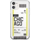 Chicago Boarding Pass iPhone Case  Slim Case Custom Phone Case - Case Warehouse