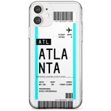 Atlanta Boarding Pass iPhone Case  Slim Case Custom Phone Case - Case Warehouse