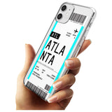 Atlanta Boarding Pass iPhone Case   Custom Phone Case - Case Warehouse