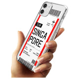 Singapore Boarding Pass iPhone Case   Custom Phone Case - Case Warehouse