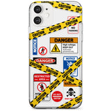 CAUTION Black Impact Phone Case for iPhone 11