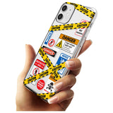 CAUTION Black Impact Phone Case for iPhone 11