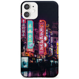 Busy Street - Neon Cities Photographs Slim TPU Phone Case for iPhone 11