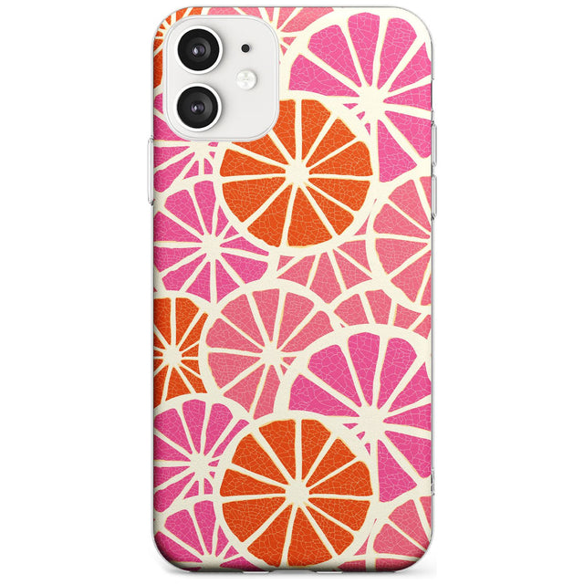 Citrus Slices Black Impact Phone Case for iPhone 11