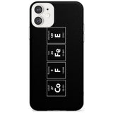 Coffee Element (Black) Slim TPU Phone Case for iPhone 11