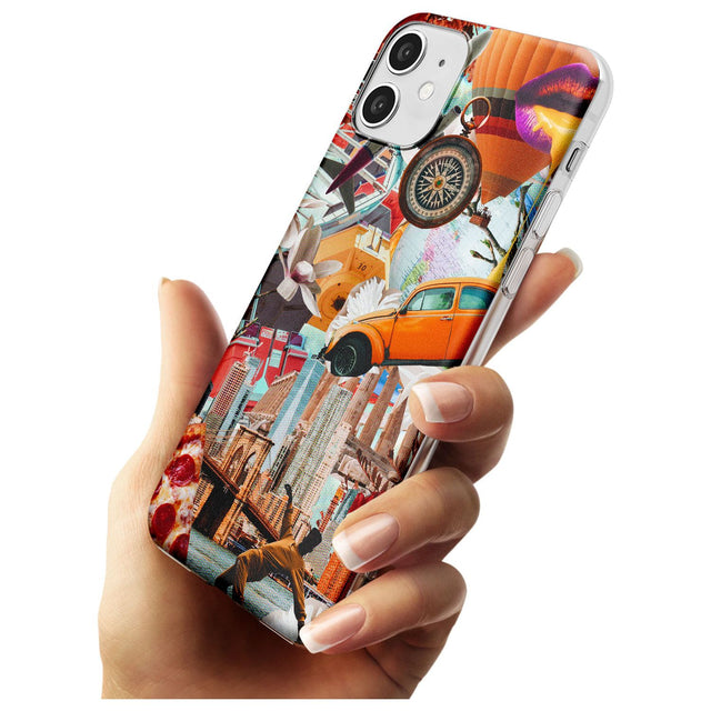 Vintage Collage: New York Mix Slim TPU Phone Case for iPhone 11