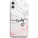 Pink Fade Marble iPhone Case  Slim Case Custom Phone Case - Case Warehouse