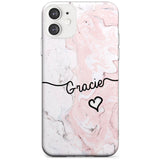 Pink Marble iPhone Case  Slim Case Custom Phone Case - Case Warehouse