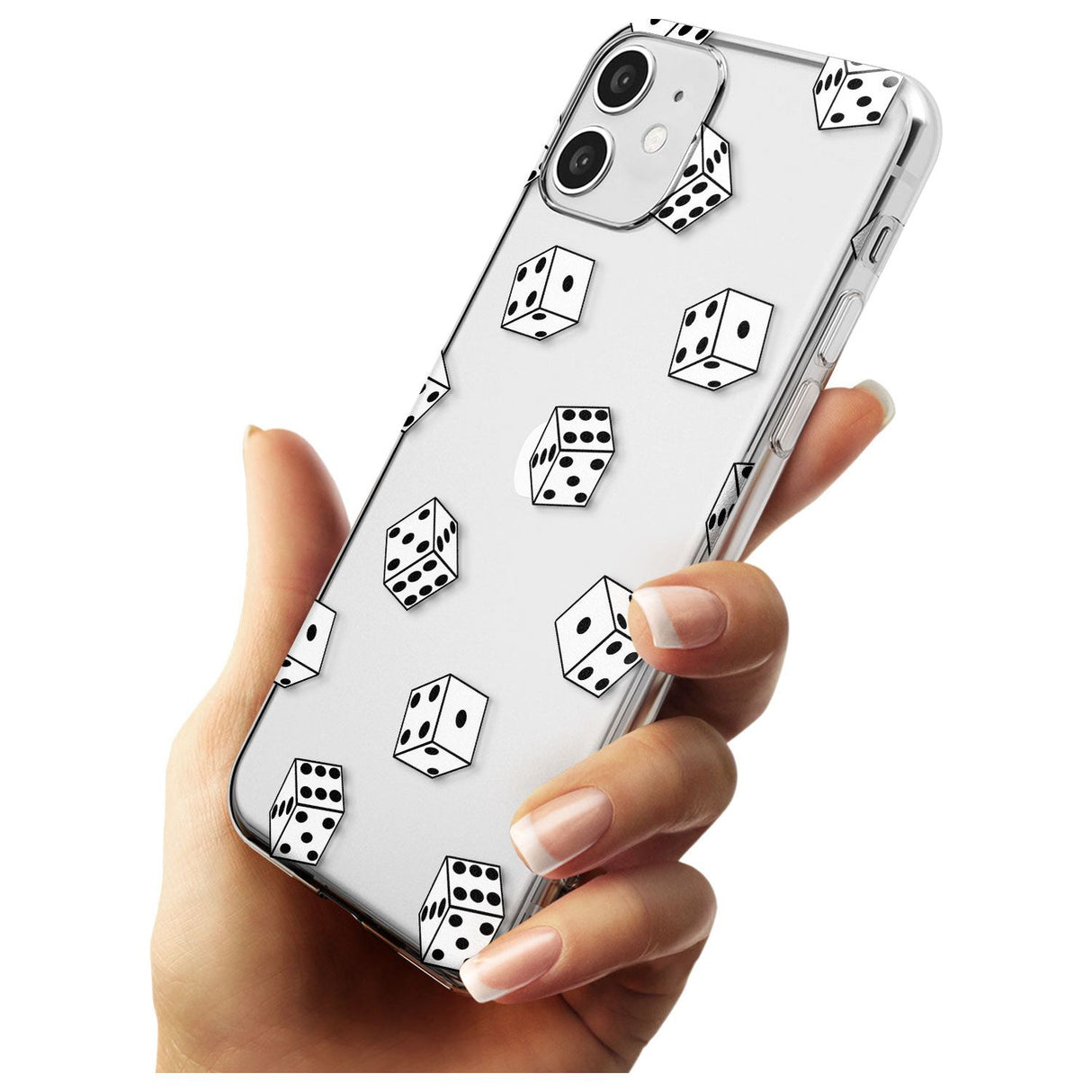 Clear Dice Pattern Slim TPU Phone Case for iPhone 11