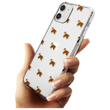 English Bulldog Dog Pattern Clear Slim TPU Phone Case for iPhone 11