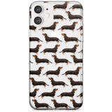 Dachshund (Black & Tan) Watercolour Dog Pattern Slim TPU Phone Case for iPhone 11